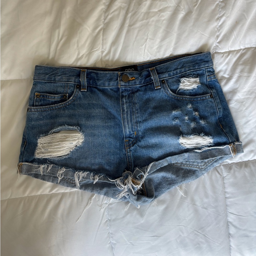 BGD Distressed Jean Shorts
